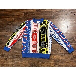 Adidas Rare Scarf knit Sweater Size Small Fits more like medium